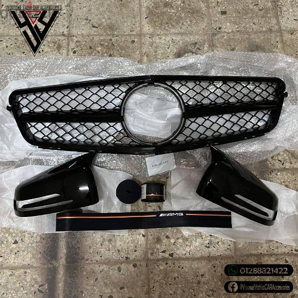 W204 Grill and mirror caps and AMG Seatbelts شبكة و مرايات و حزام AMG 0