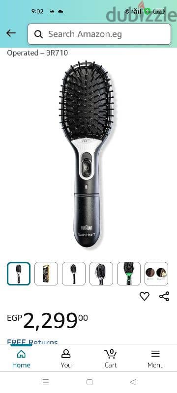 Braun ion tec hair brush . station hair 7 5