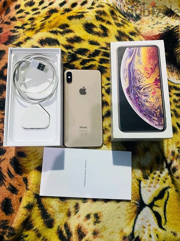 Iphone Xs Max 256 Gold 0