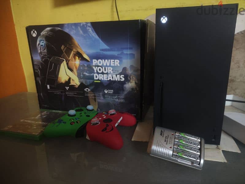 Xbox Series X With Two Controllers 0