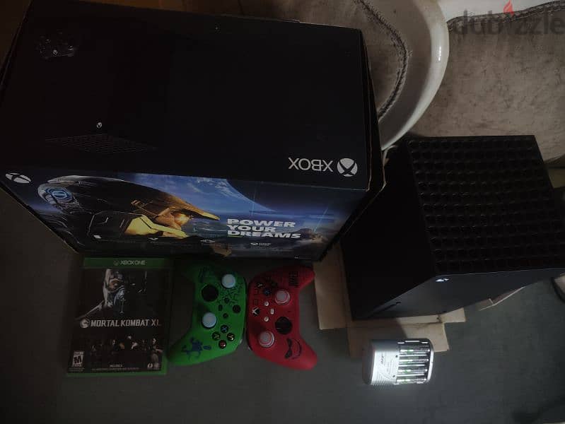 Xbox Series X With Two Controllers 1