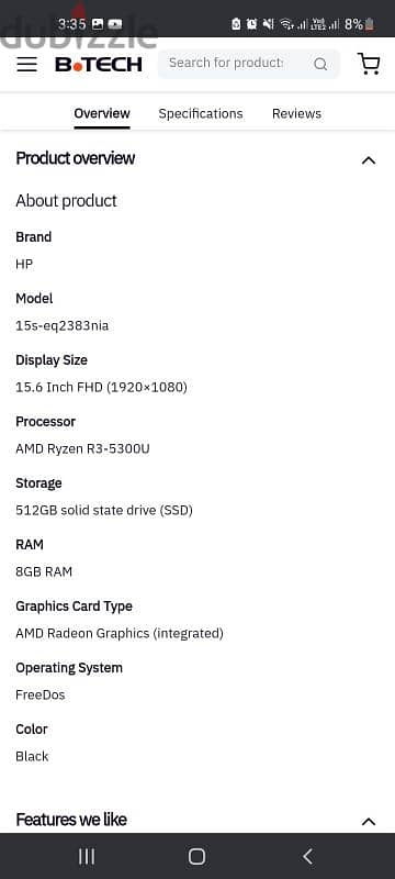 Hp 15s eq2383nia 2