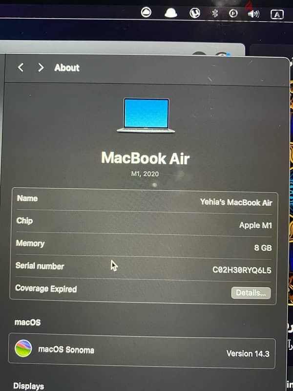 MacBook Air M1 512gb 2