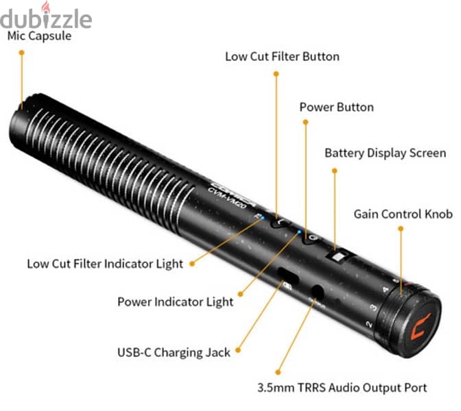 مايك Comica Audio CVM-VM20 Camera-Mount Shotgun Microphone 3