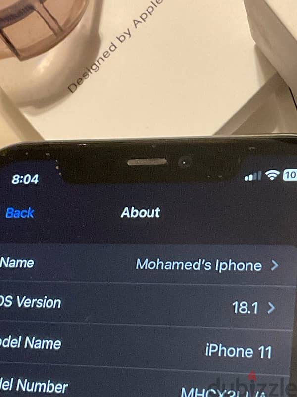 ايفون 11 مساحة 128 بطارية 74% معا العلبة 5