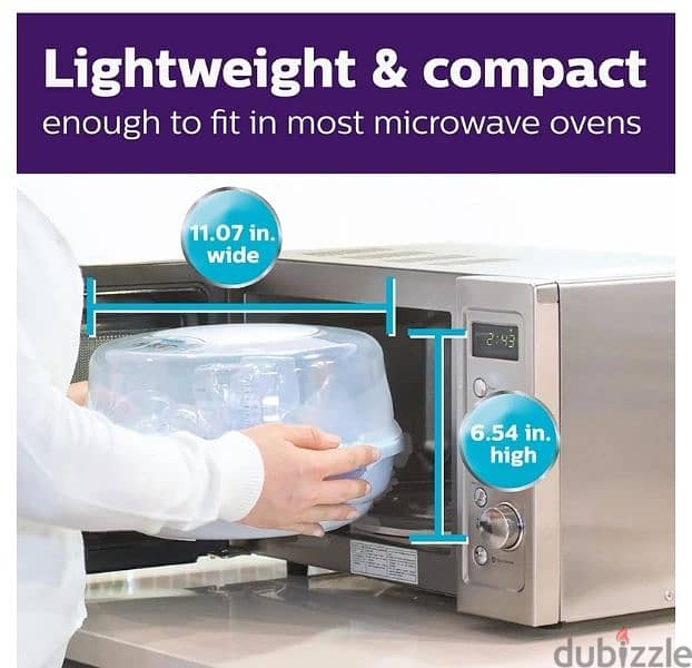 Philips Avent Microwave sterilizer / فيليبس افنت معقم مايكروويف 6