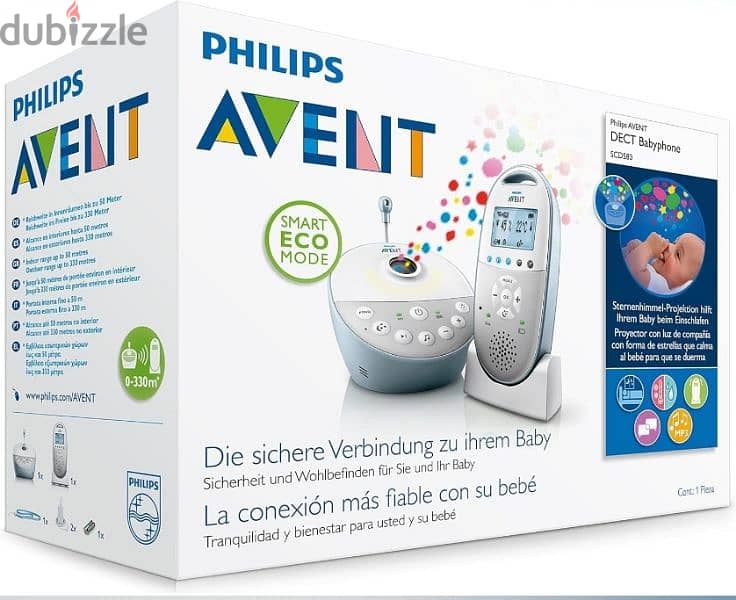 Philips Avent Audio Monitors DECT Baby  فيليبس افنت جهاز مراقبة الطفل 4