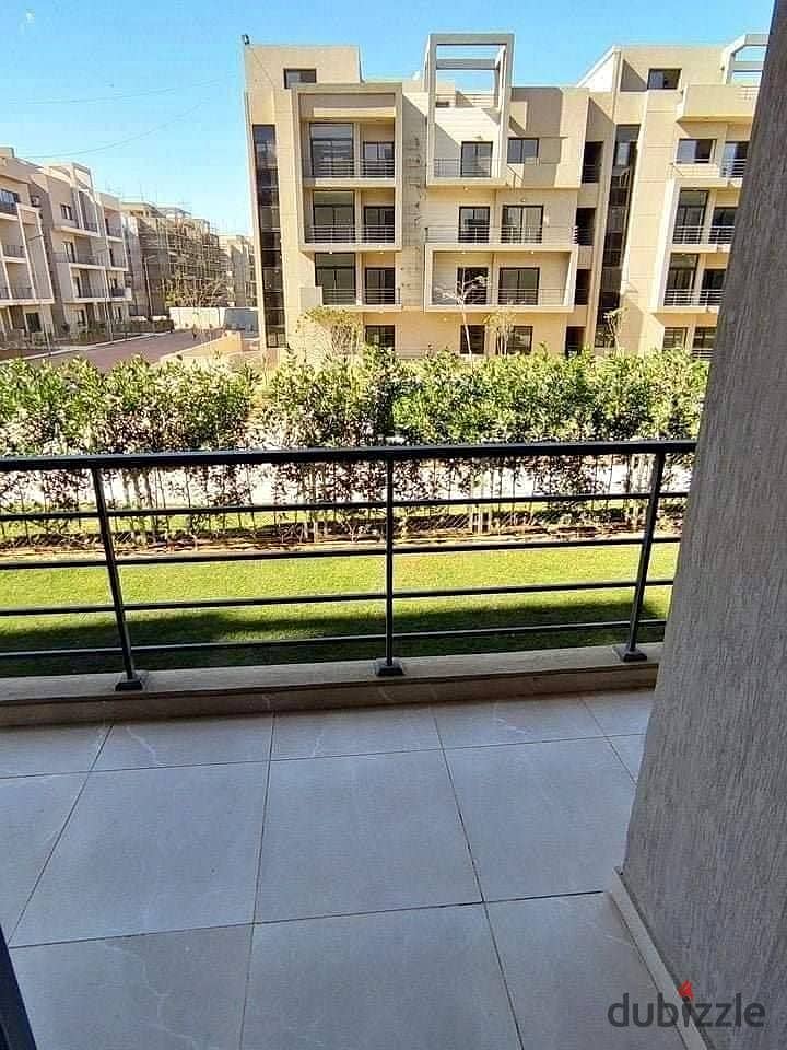 Apartment for sale ground floor in Al Marasem Compound     Immediate receipt fully finished in New Cairo     Near Palm Hills Katameya     The area of 0