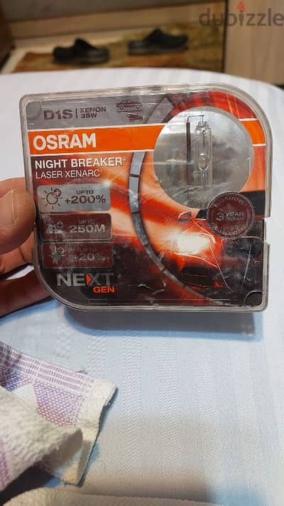 لمض زينون osram night breaker  اصلي الماني اقوي إضاءة