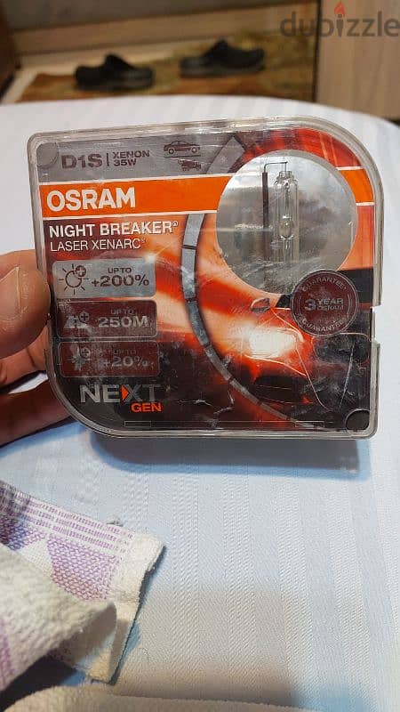 لمض زينون osram night breaker  اصلي الماني اقوي إضاءة 0