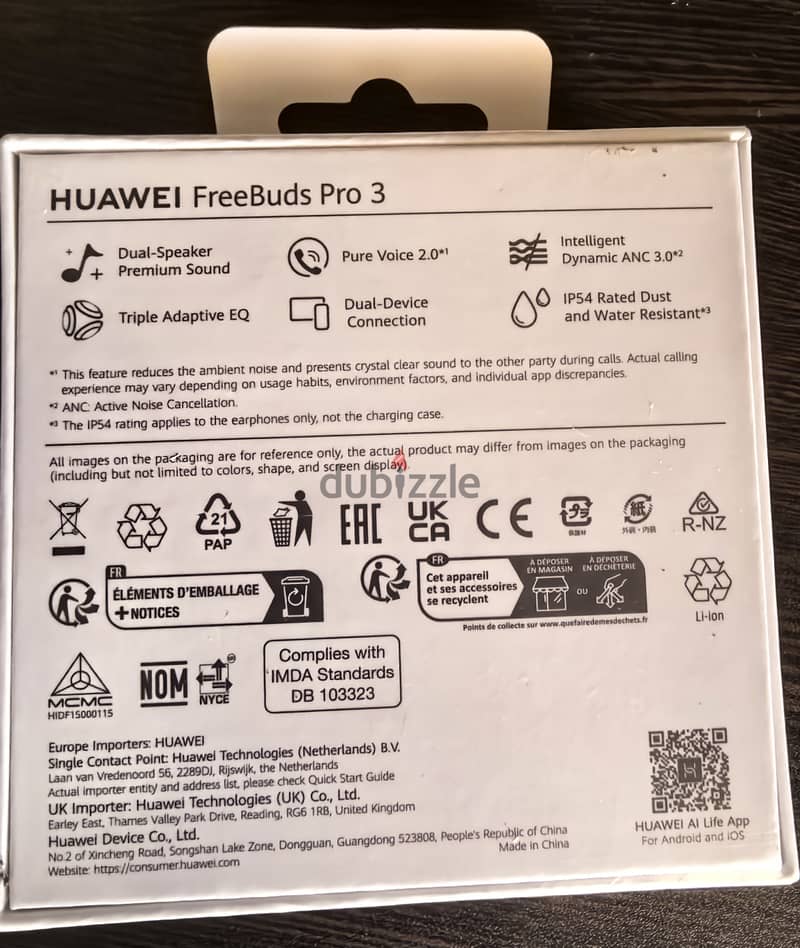 Huawei freebuds pro 3 جديده مستورده 1