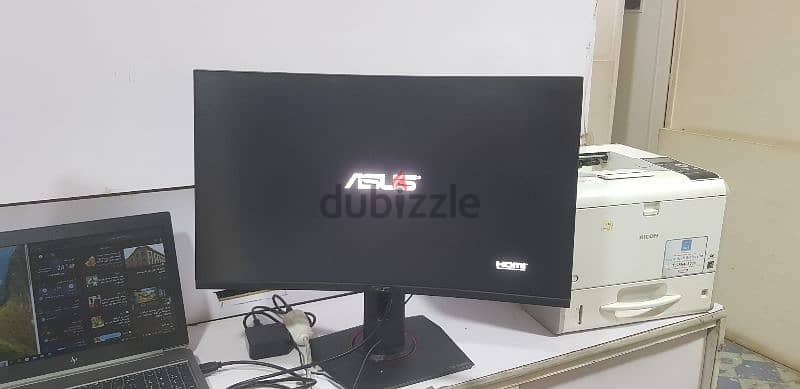 كسر زيرو Monitor Asus TUF Gaming VG27WQ Curved Gaming Monitor– 27 inch 7