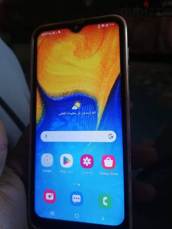 Samsung A20 32/3 مع العلبة فقط مغير باغه للامانه 2