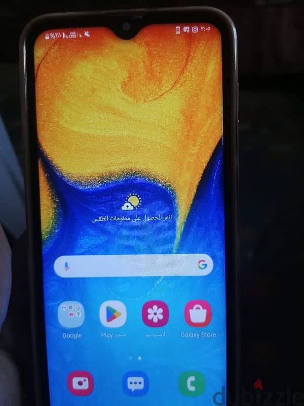 Samsung A20 32/3 مع العلبة فقط مغير باغه للامانه 3