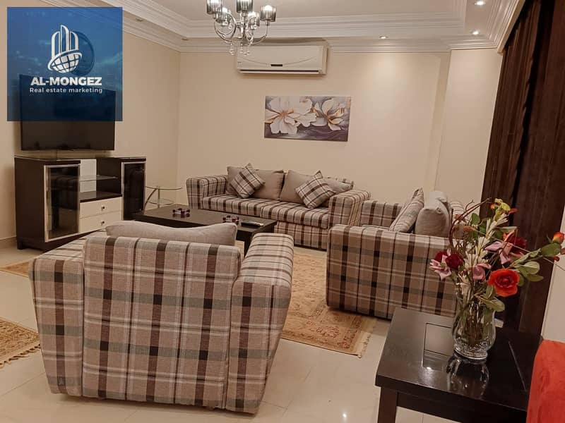 Apartment for sale, special finishes, view wide garden, in the best stages of Rehab, First Settlement, New Cairo 0