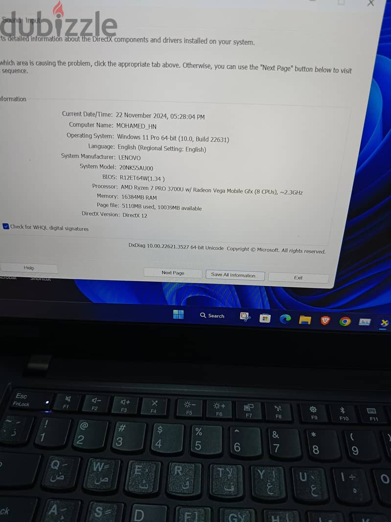 thinkpad t495 ryzen 7pro 3700 16Ram 3