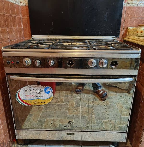 بوتاجاز وايت ويل إيطالي 5 عين white whale cooker 0