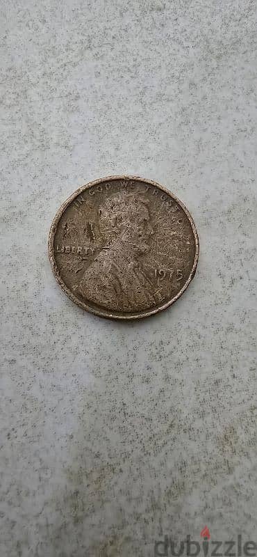 one american cent 1975 -  ١٩٧٥ سنت أمريكي ١ 0