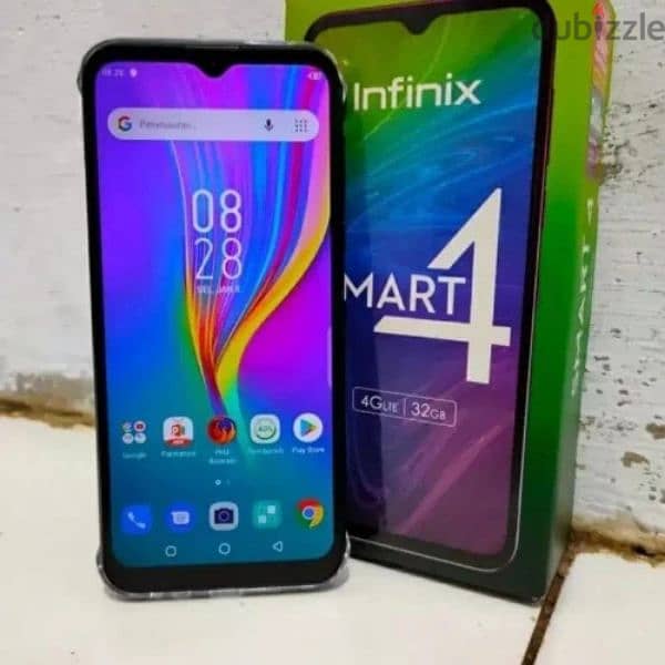 infinix smart 4 32/2 بعلبتو زيرو بدون ملحوظه 1