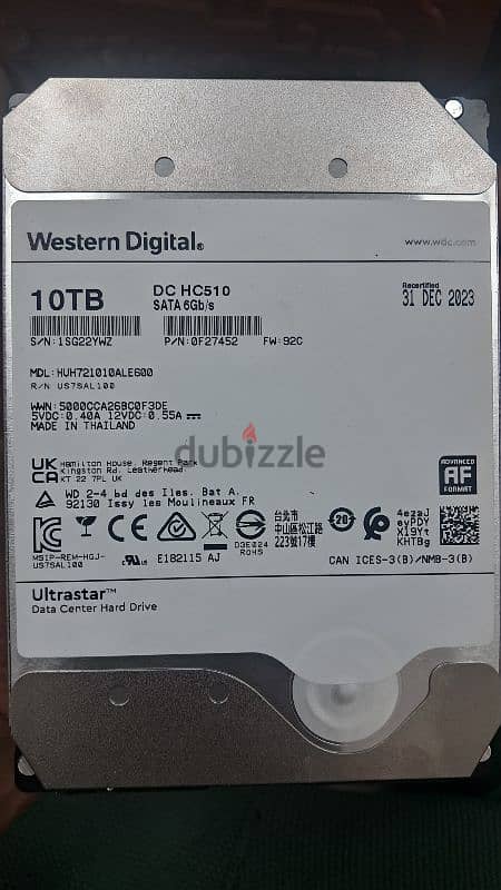 WD HDD 3.5 10T 0