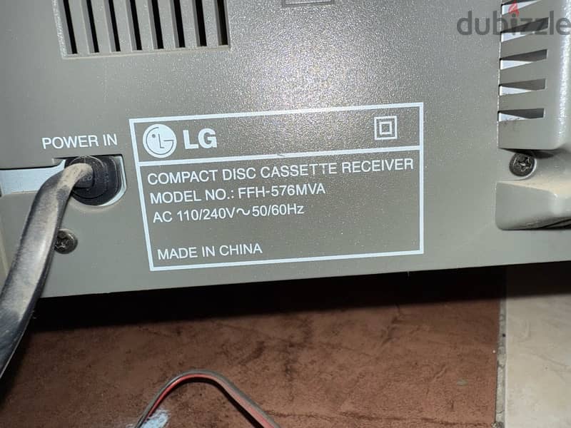 LG -FFH567MVA speaker system not used with Box and remote 6