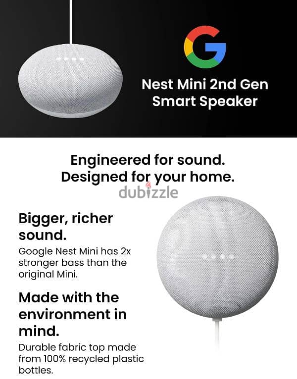 للبيع: جهاز Google Nest Mini 2nd Generation 13