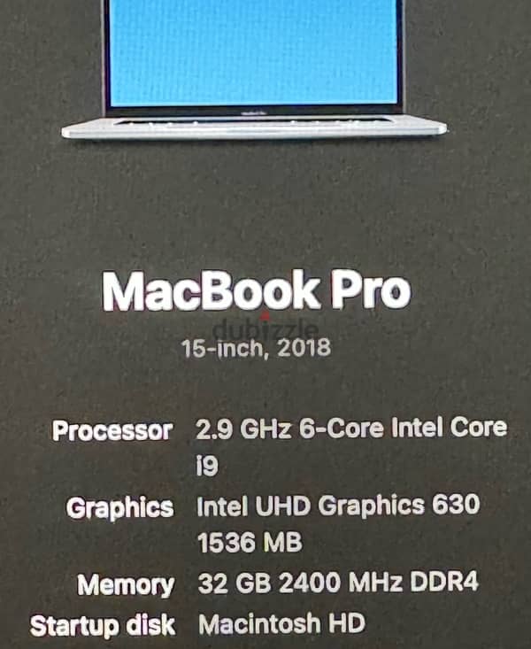 MacBook Pro 2.9GHz 6-Core Intel Core I9 0