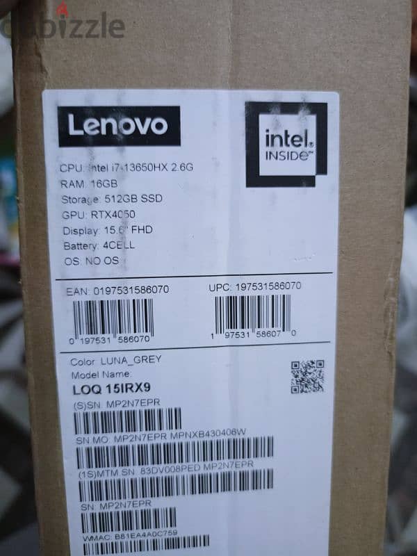 LENOVO LOQ I7 13650Hx RTX 4050 /01005507048 9