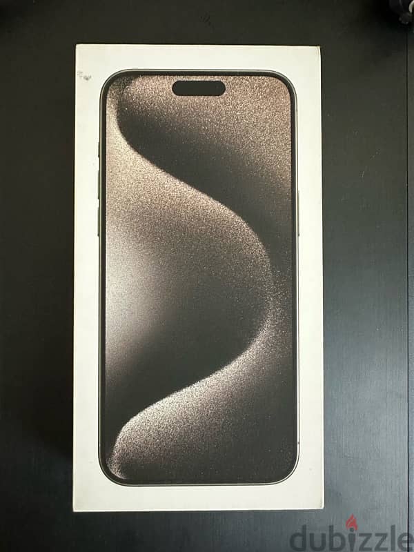 Iphone 15 pro max 256GB natural titanium new 0