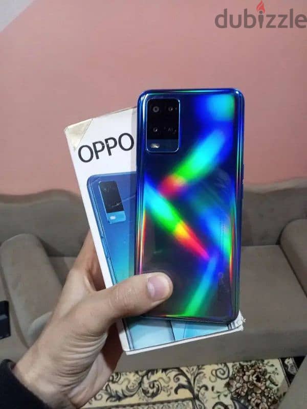 تلفون OPPO A54 معاه العلبه والشاحن وجراب وأسكرينه 2