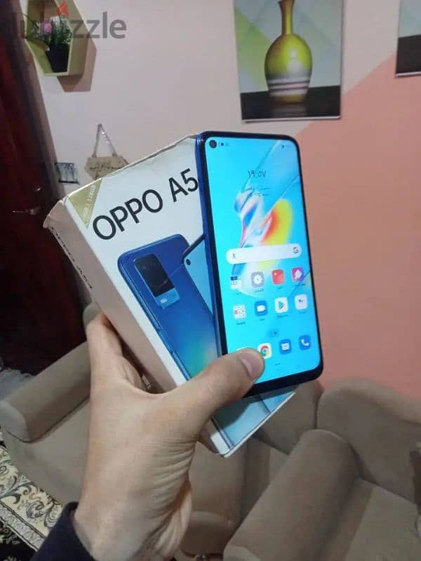 تلفون OPPO A54 معاه العلبه والشاحن وجراب وأسكرينه 4