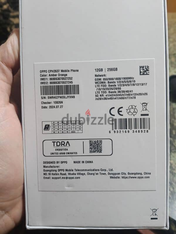 oppo reno 12 F 5G 256g 12giga ram up to 24 giga ram & Airpods 2 7