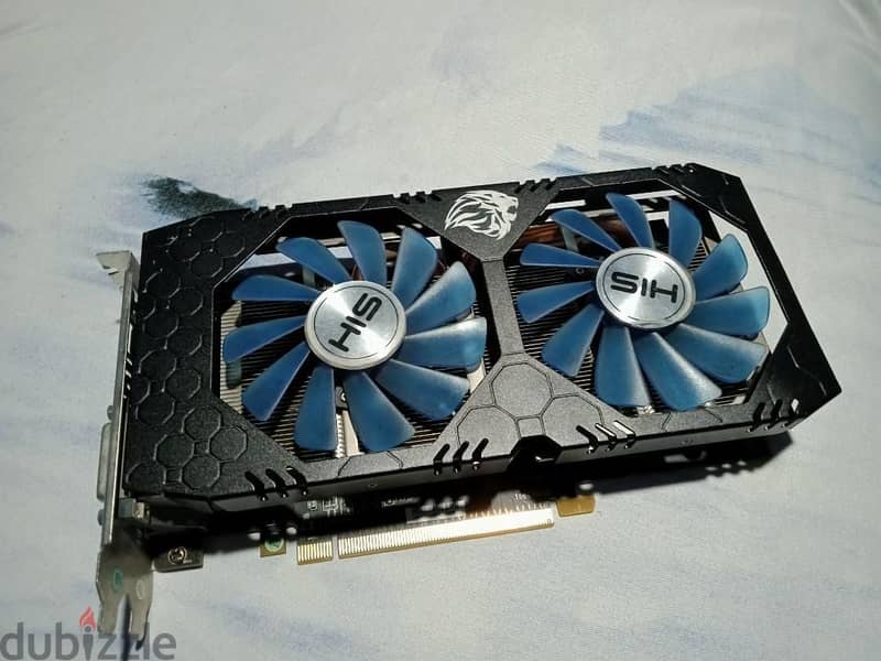 كارت شاشة HIS Rx 570 4gb مستعمل 0