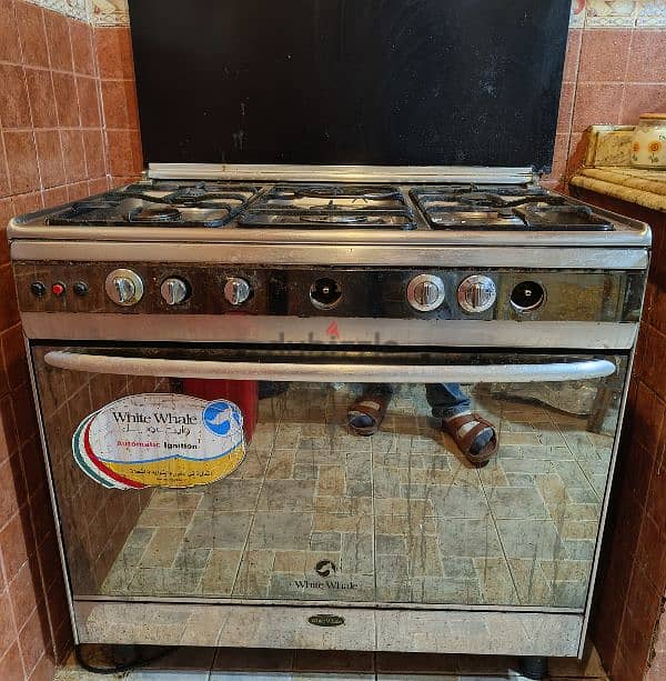 بوتاجاز وايت ويل إيطالي 5 عين white whale cooker 0