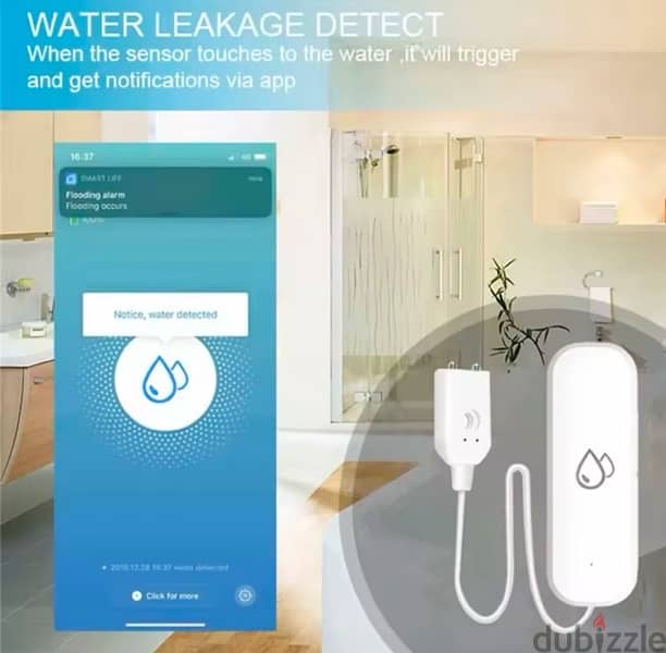 Tuya Smart WIFI Water Leakage Sensor Alarm 3