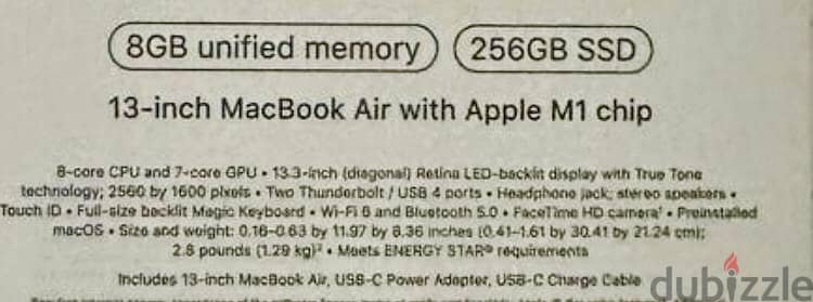 Apple MacBook Air 8GB memory/256 HD 2