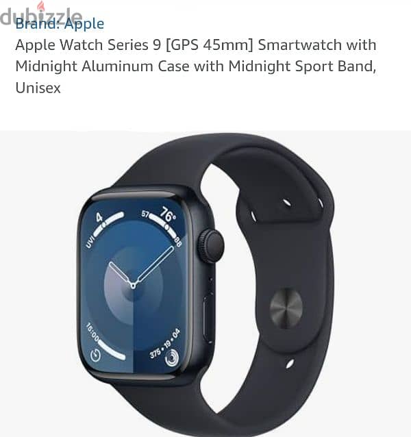 Apple Watch Series 9 45mm Midnight AI GPS 1