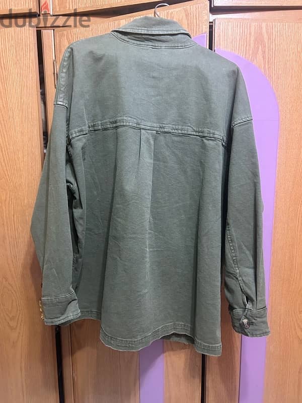 Dark green oversized jacket from American eagle kuwait 0