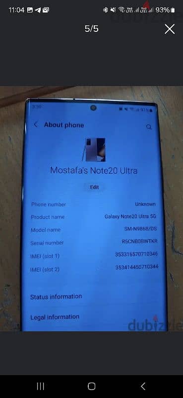 Samsung note 20 ultra 512GB 5G 1