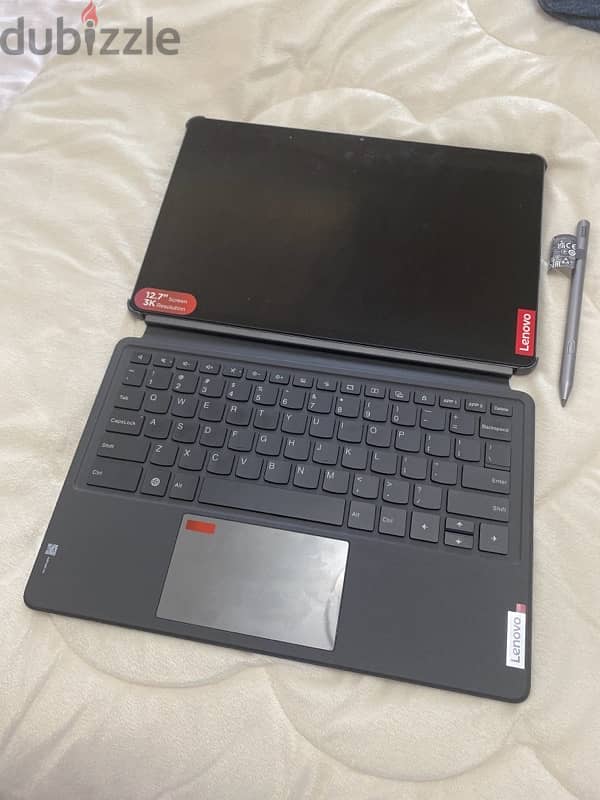 lenovo Tab P12 with pen and keyboard 128gb, 8gb RAM storm grey. 0