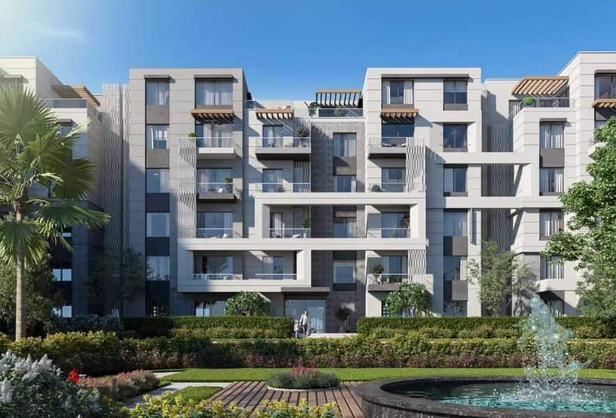 Apartment with garden for sale in Badia Palm Hills  Badya Compound is strategically located in the heart of October with a distinctive area of 171 m 0