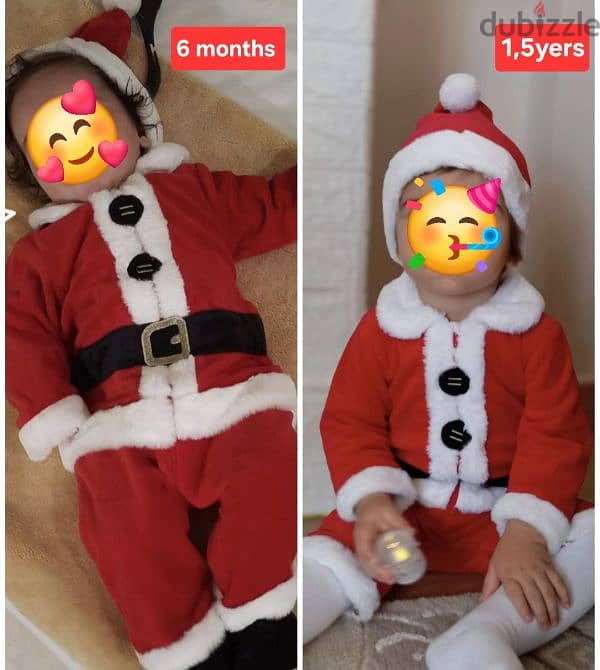 Bodysuit Santa Claus 9-12m mothercare 2