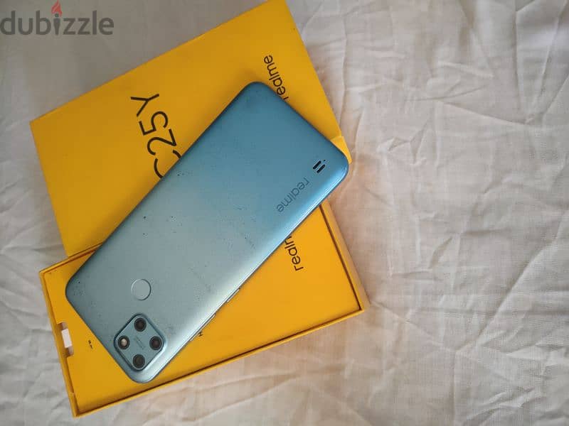 ريلمي realme c25y حالة جيدة جدا 4/128 معاة العلبة 1