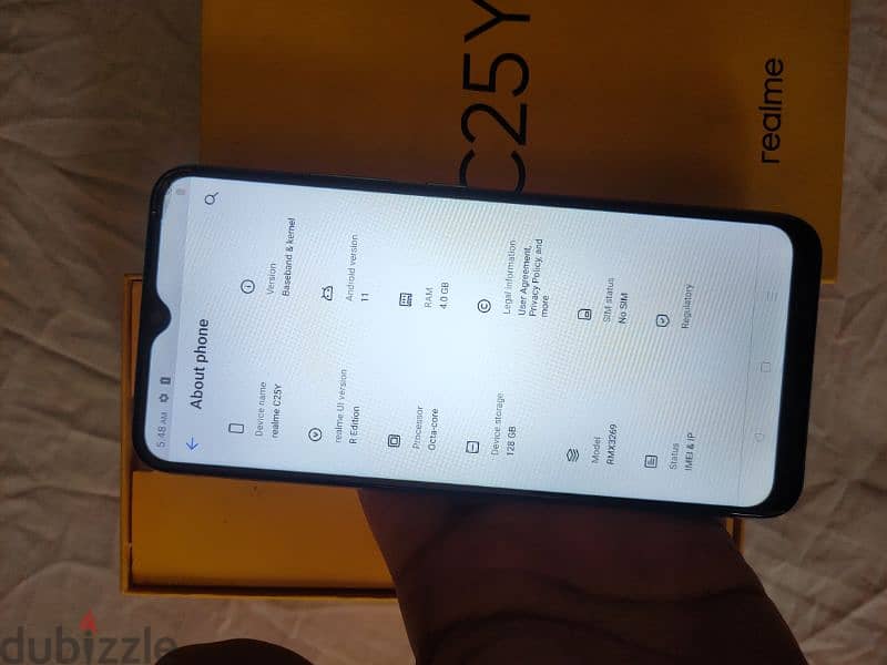 ريلمي realme c25y حالة جيدة جدا 4/128 معاة العلبة 2