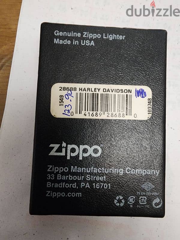 ولاعه zippo أمريكي رقم a وارد الخارج 0