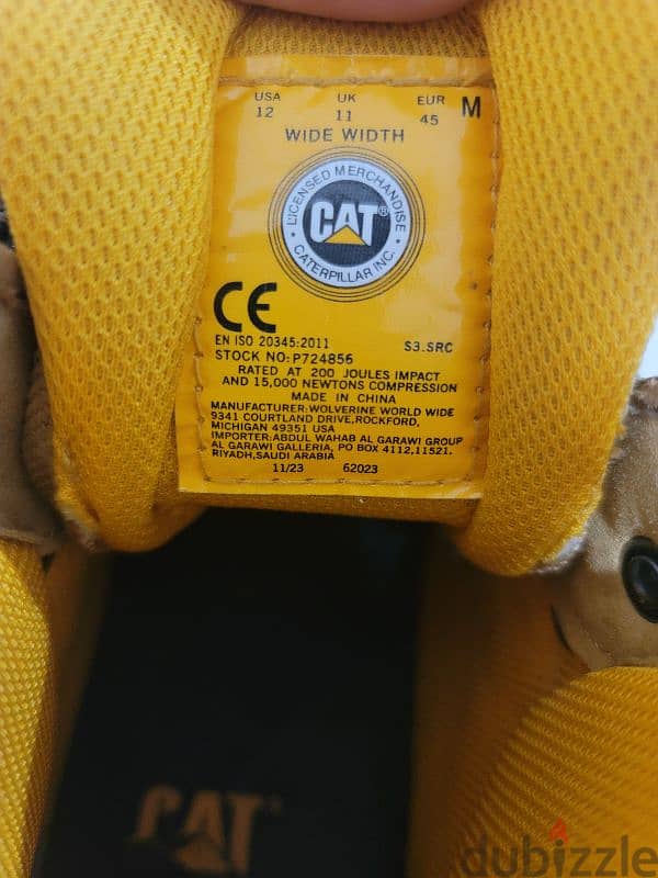 CAT Safety Shoes Size 45 Original 3