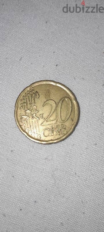 A 1999 old coin 20 euro 0