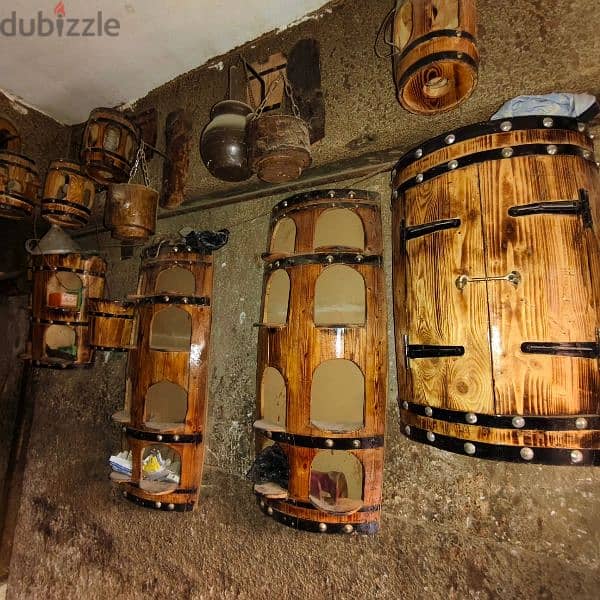 wooden barrels 16