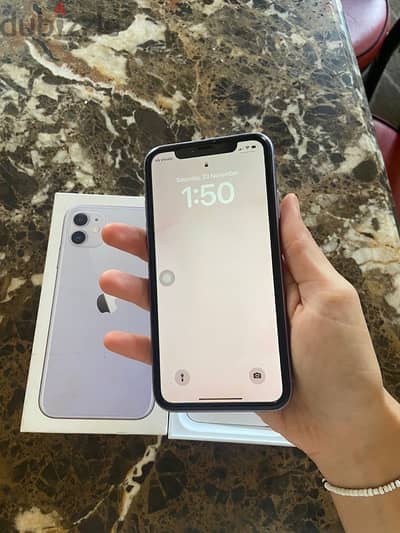 iphone 11 with original box , 12,500egp