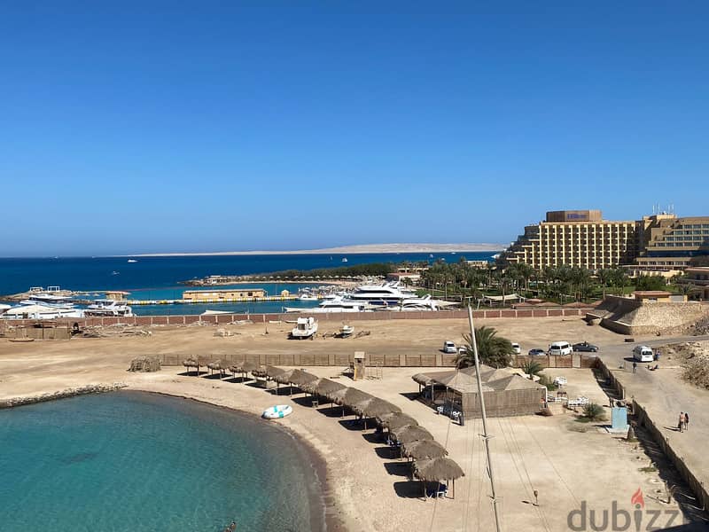 استديو فيو بحر بشاطي خاص بالتقسيط ، studio in hurghada prievet beach 0